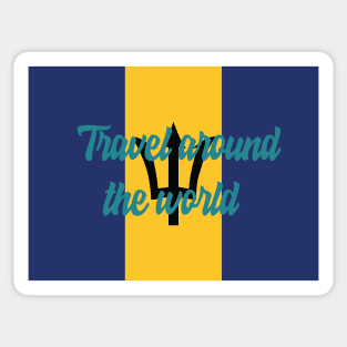 Travel Around the World - Barbados Sticker